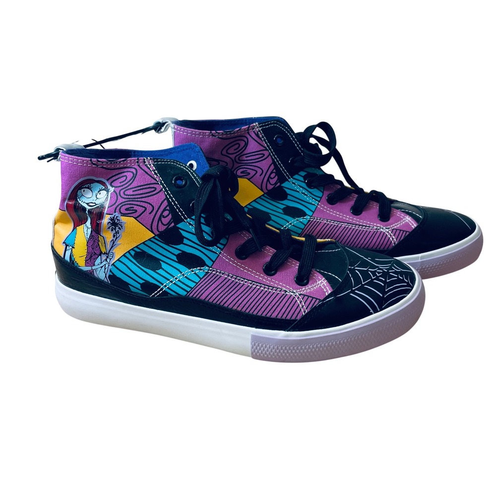 Disney Ground Up Nightmare Before Christmas Sally Patchwork High Top Sneakers 10